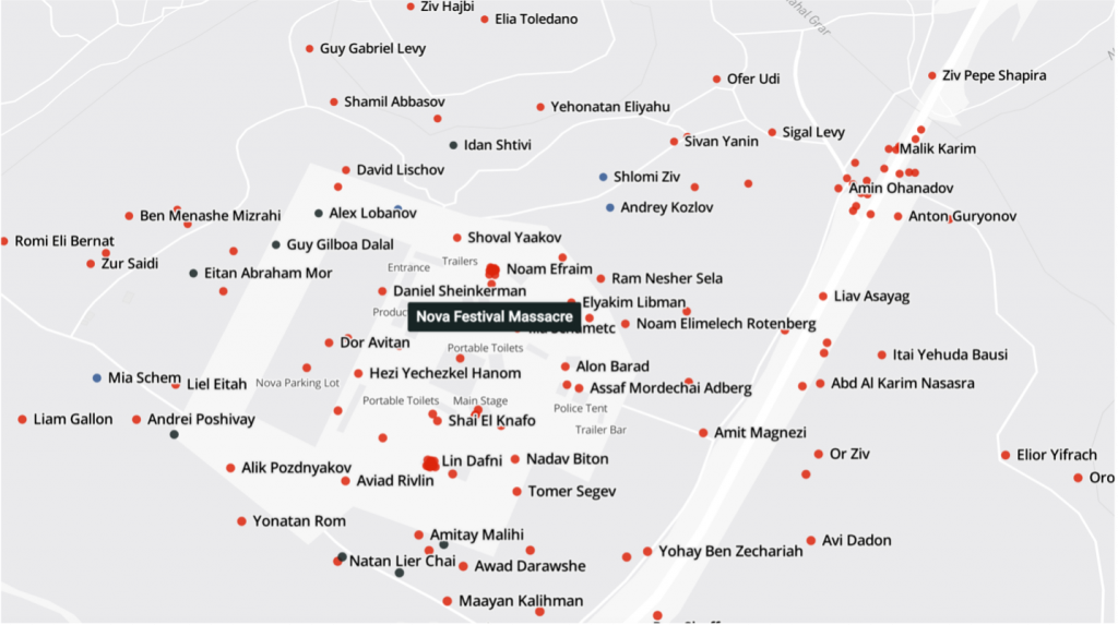 October 7th Map - Southern Israel Overview