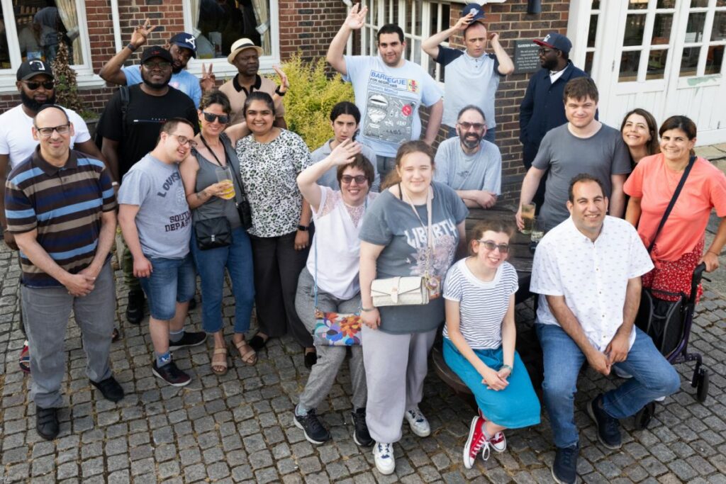 People from different communities working together on charitable projects